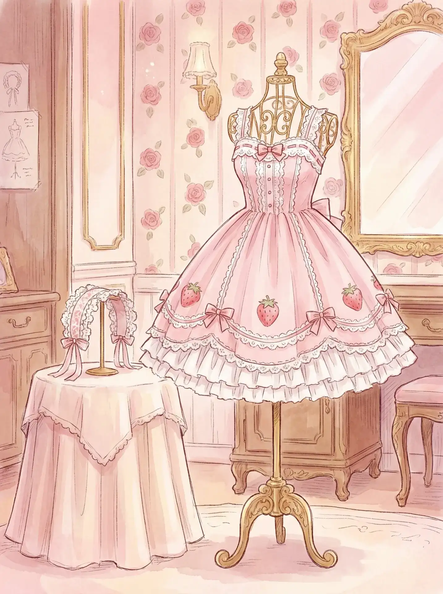 一件甜美风格的 小萝莉 连衣裙